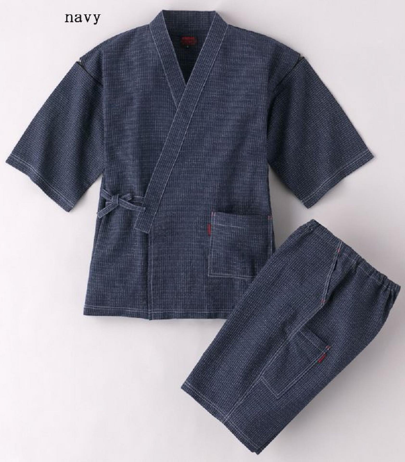 1501 Omi Chijimi Kasuri-ori Jinbei – wasuianjapan