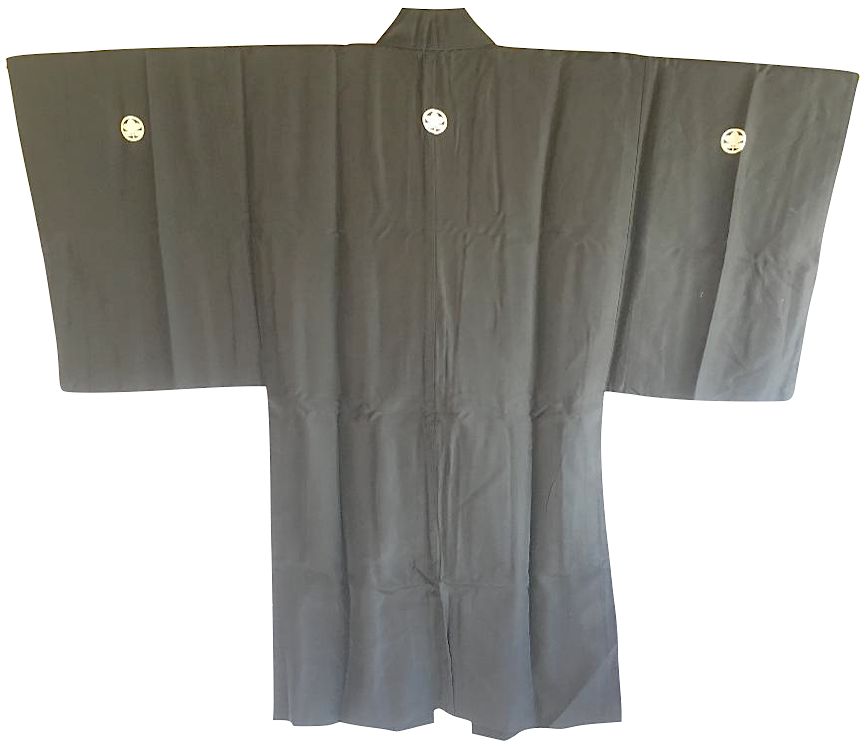 Antique haori samourai sore noire zen daruma 1 1