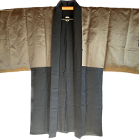 Antique haori soie noire takanohane montsuki torii miyajima homme2