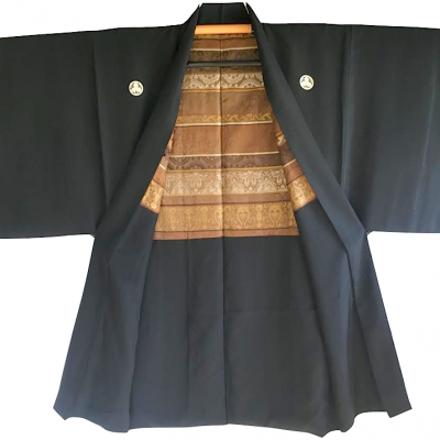 Antique kimono haori nihon oshitsu gara homme 1