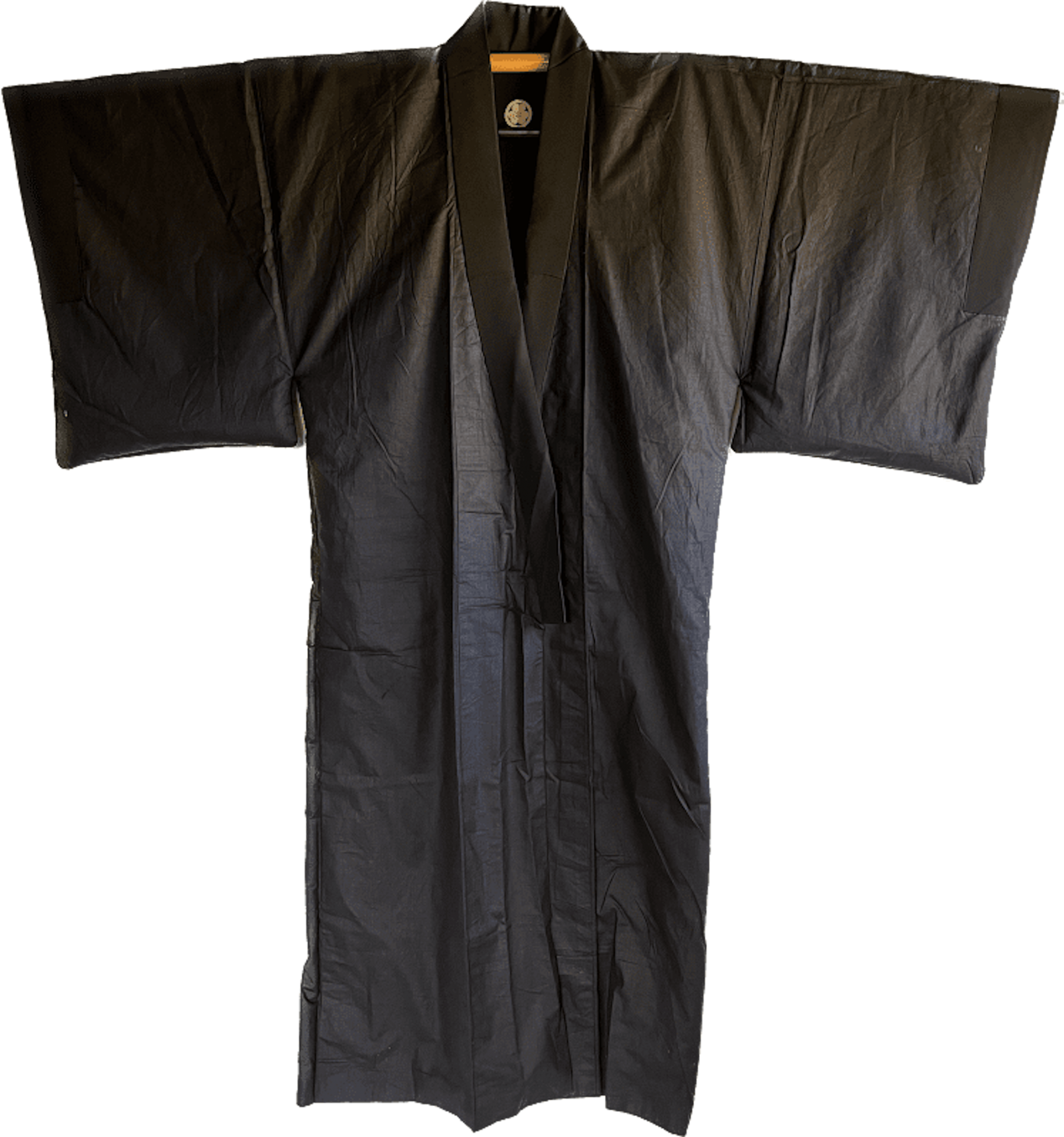 Doublure antique kimono japonais soie noire homme