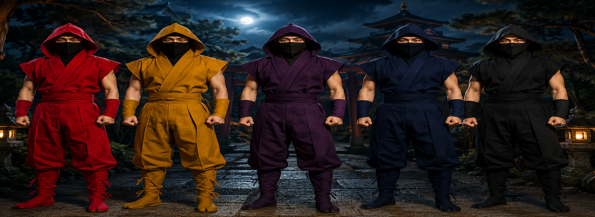 En fr summer ninja outfit shinobi sho zoku 5 availables colors made in japan