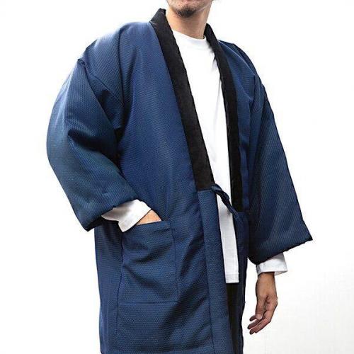 Hanten japonais kame gara bleu hiver homme made in japan 