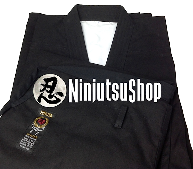 Hirota ninjutsu uniform black cotton ninjutsushop