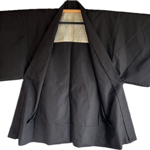 Iaido traditional japanese haori for men wild silk4