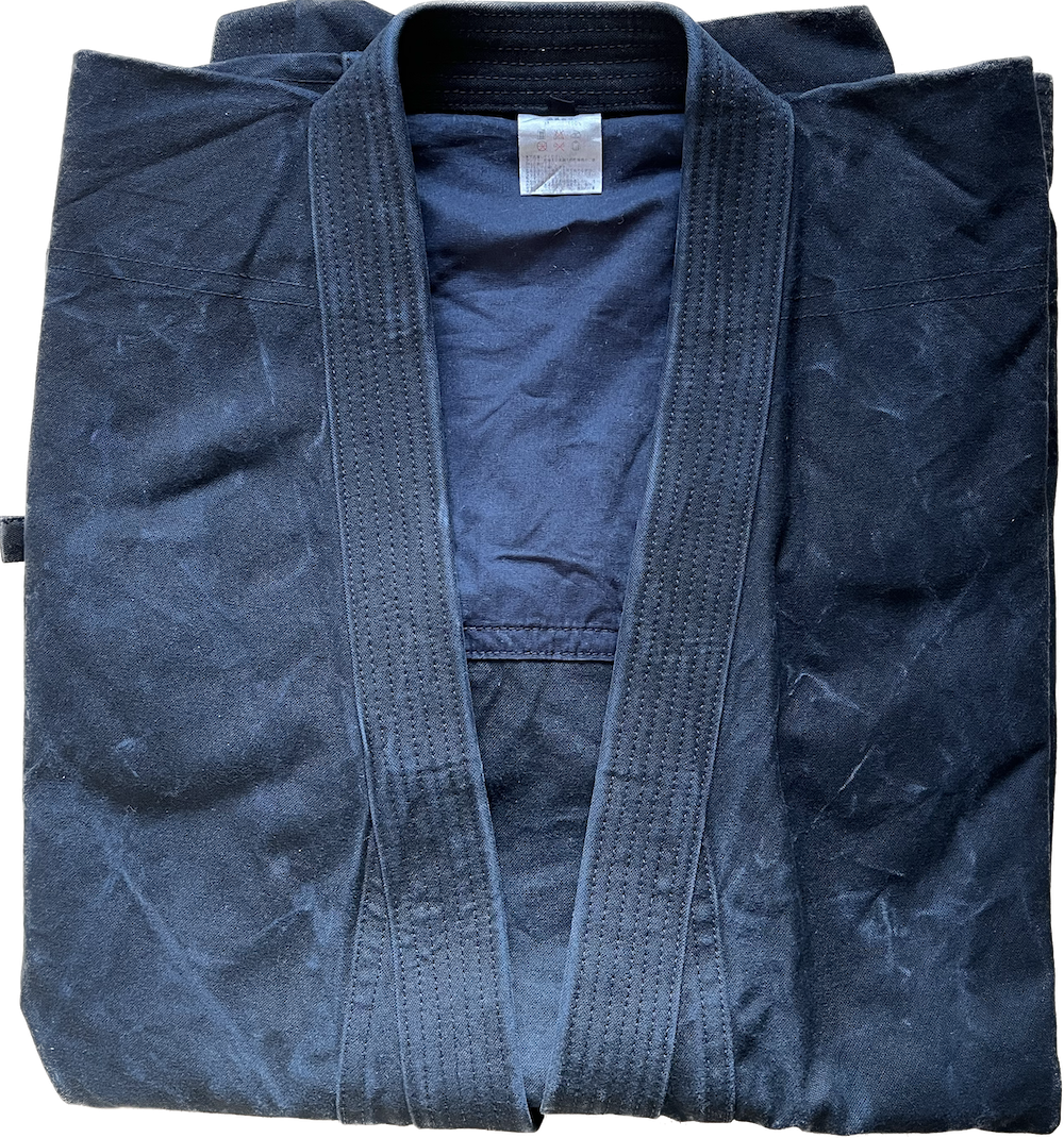 Kimono karate ninjutsu noir coton tokaido sab kongo taille 6 5 185cm 