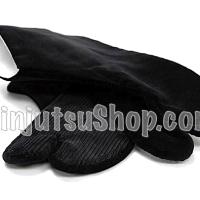 Luxe tabi ninja noir coton hiver made in japan 