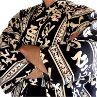 Men s japanese yukata aki tsuki autumn moon made in kyoto japan bujindoshop5