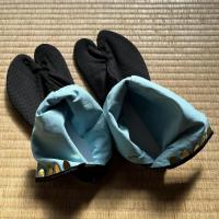 Ninja tabi sashiko black cotton 5 kohaze made in japan bujindoshop 1