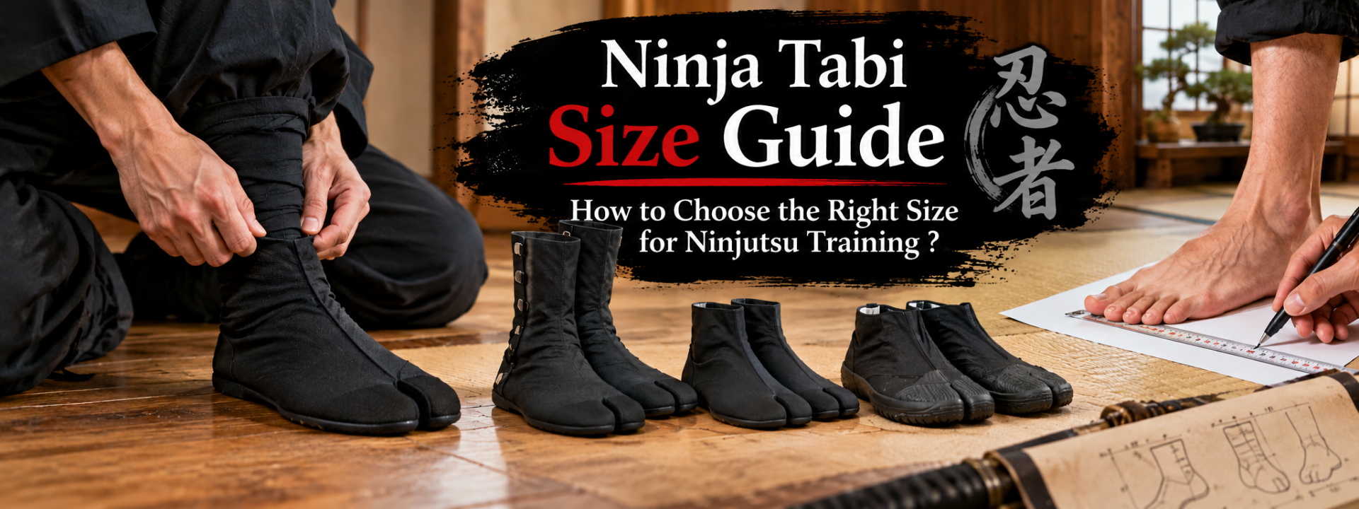 Ninja tabi size guide how to choose the right size for ninjutsu training ninjutsushop com