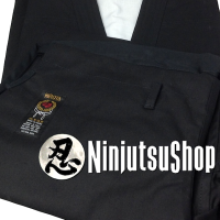 Ninjutsugi dogi ninjutsu hirota coton noir black cotton hirota ninjutsu uniform ninjutsushop com