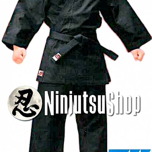 Ninjutsugi mitsuboshi noir coton made in japan 