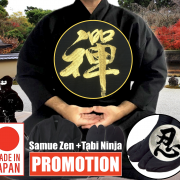 Promo set samue zen tabi ninja made in japan