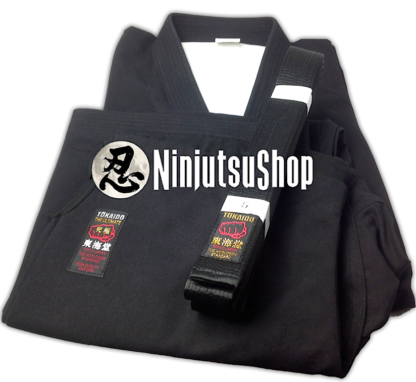 Set kimono ninjutsu tokaido sab kongo noir coton
